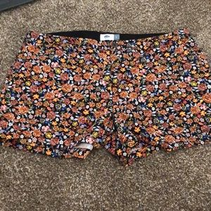 Mid length floral shorts
